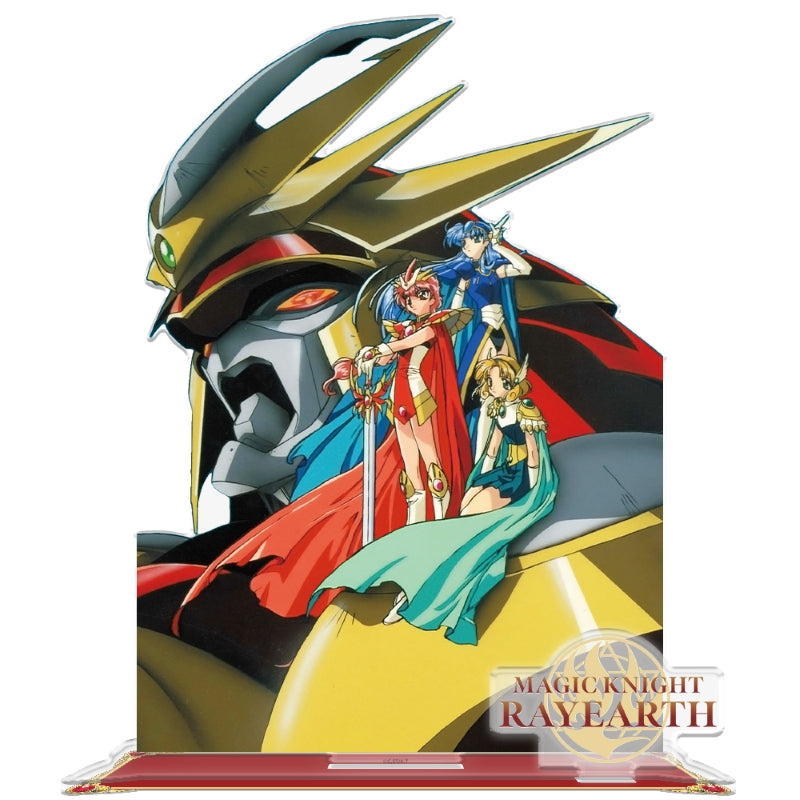 (Goods - Acrylic Stand) TV Anime - Magic Knight Rayearth BIG Acrylic Chara Stand Gattai Majin Rayearth Hikaru & Umi & Fuu