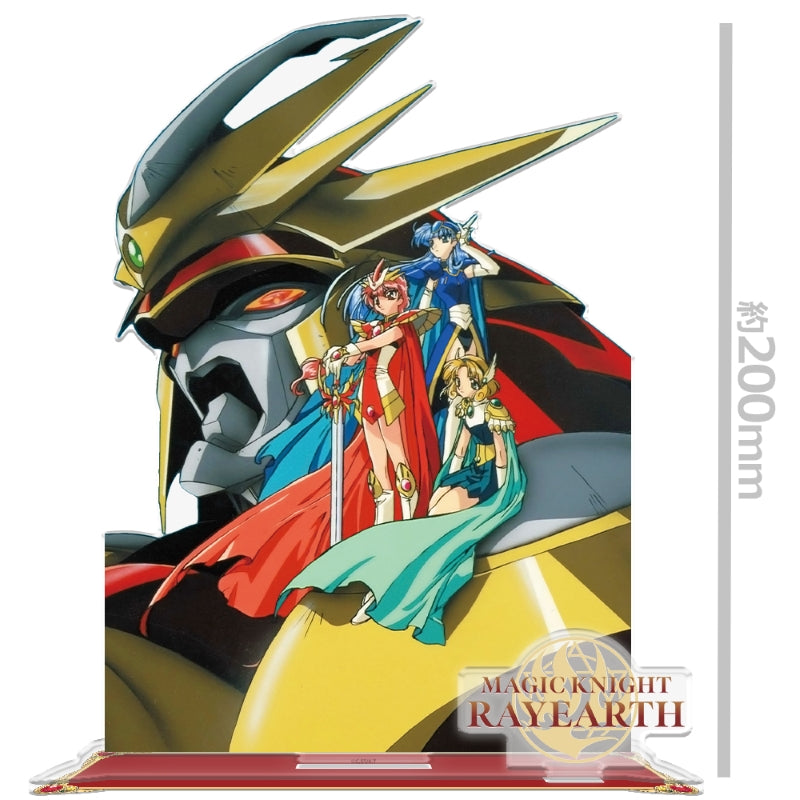 (Goods - Acrylic Stand) TV Anime - Magic Knight Rayearth BIG Acrylic Chara Stand Gattai Majin Rayearth Hikaru & Umi & Fuu