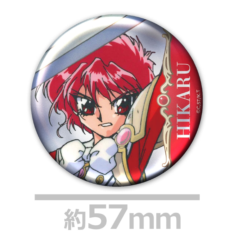(Goods - Badge) TV Anime - Magic Knight Rayearth Metallic Button Badge Set of 3 Hikaru & Umi & Fuu vol. 1