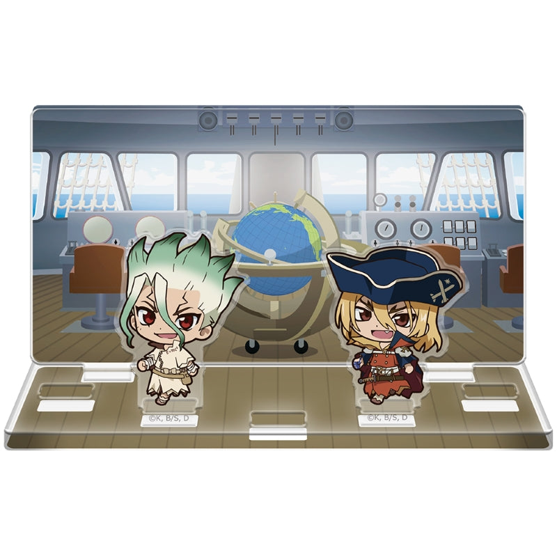 (Goods - Acrylic Stand) Dr. STONE Tsuitekku Acrylic Diorama Senku & Ryusui