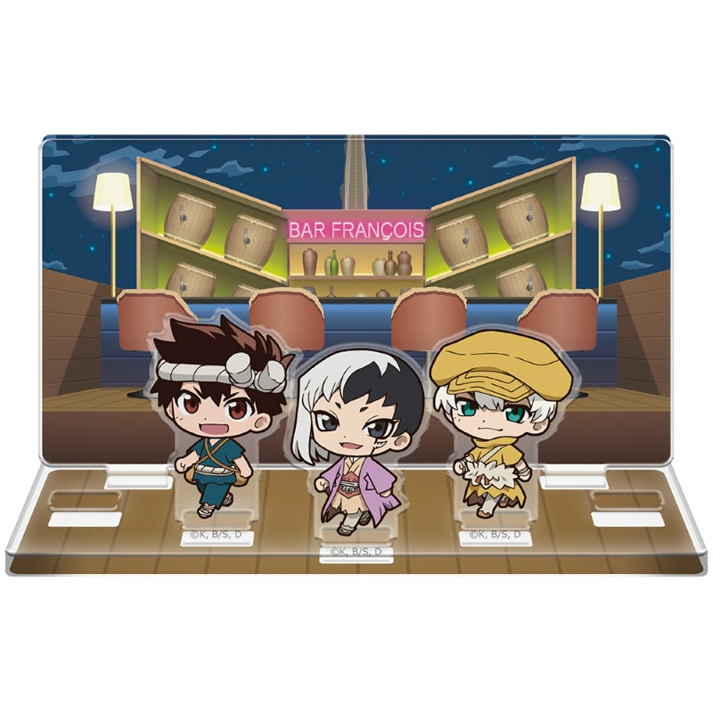 (Goods - Acrylic Stand) Dr. STONE Tsuitekku Acrylic Diorama Gen & Chrome & Ukyo