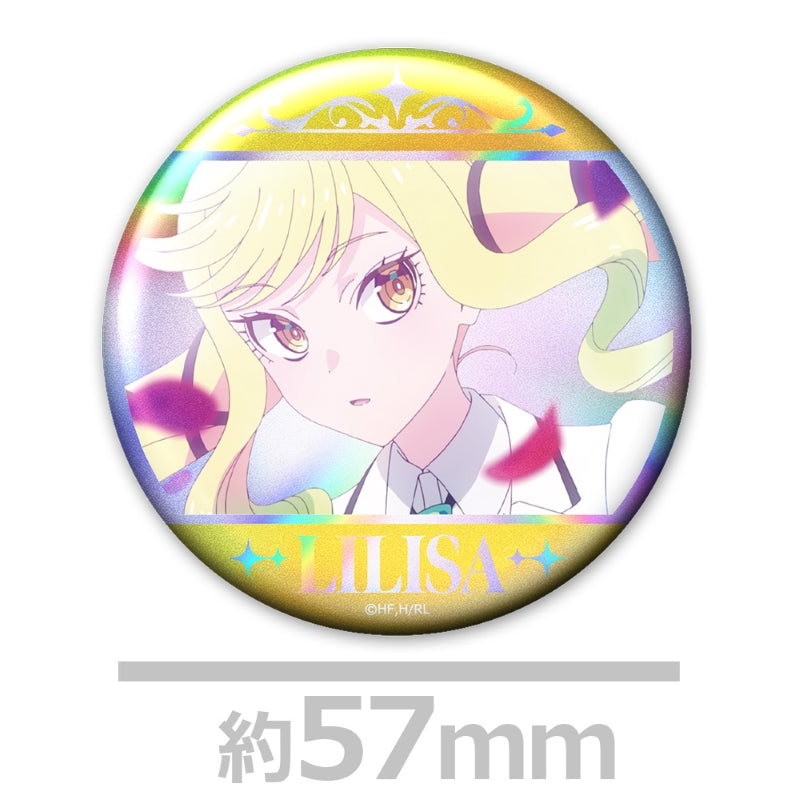 (Goods - Badge) Rock Is a Lady's Modesty Holographic Button Badge Set of 4 Lilisa & Otoha & Tina & Tamaki