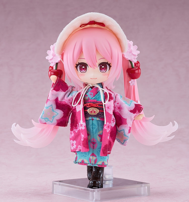 (Figure-Parts) Character Vocal Series 01: Hatsune Miku Nendoroid Doll Outfit Set Sakura Miku Hirohako 2025 Ver. (Hakodate)