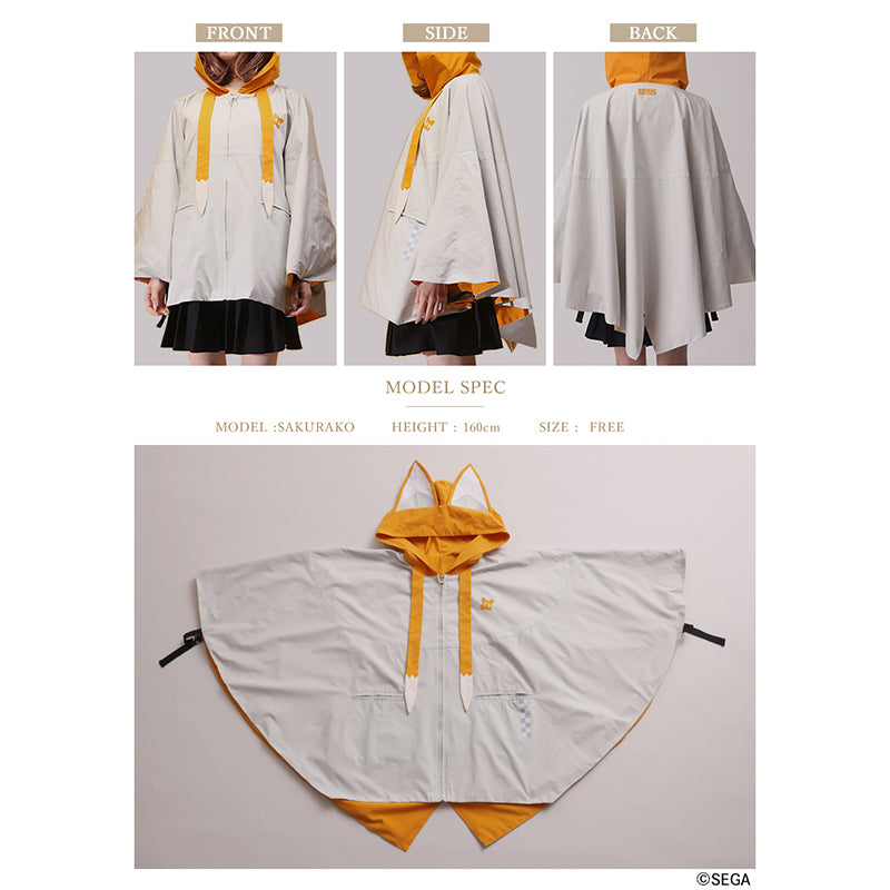 (Goods - Outerwear) Sonic the Hedgehog x Favorite Collab * Tails - Kind-Hearted Fox Kit Hooded Cape Poncho Jacket