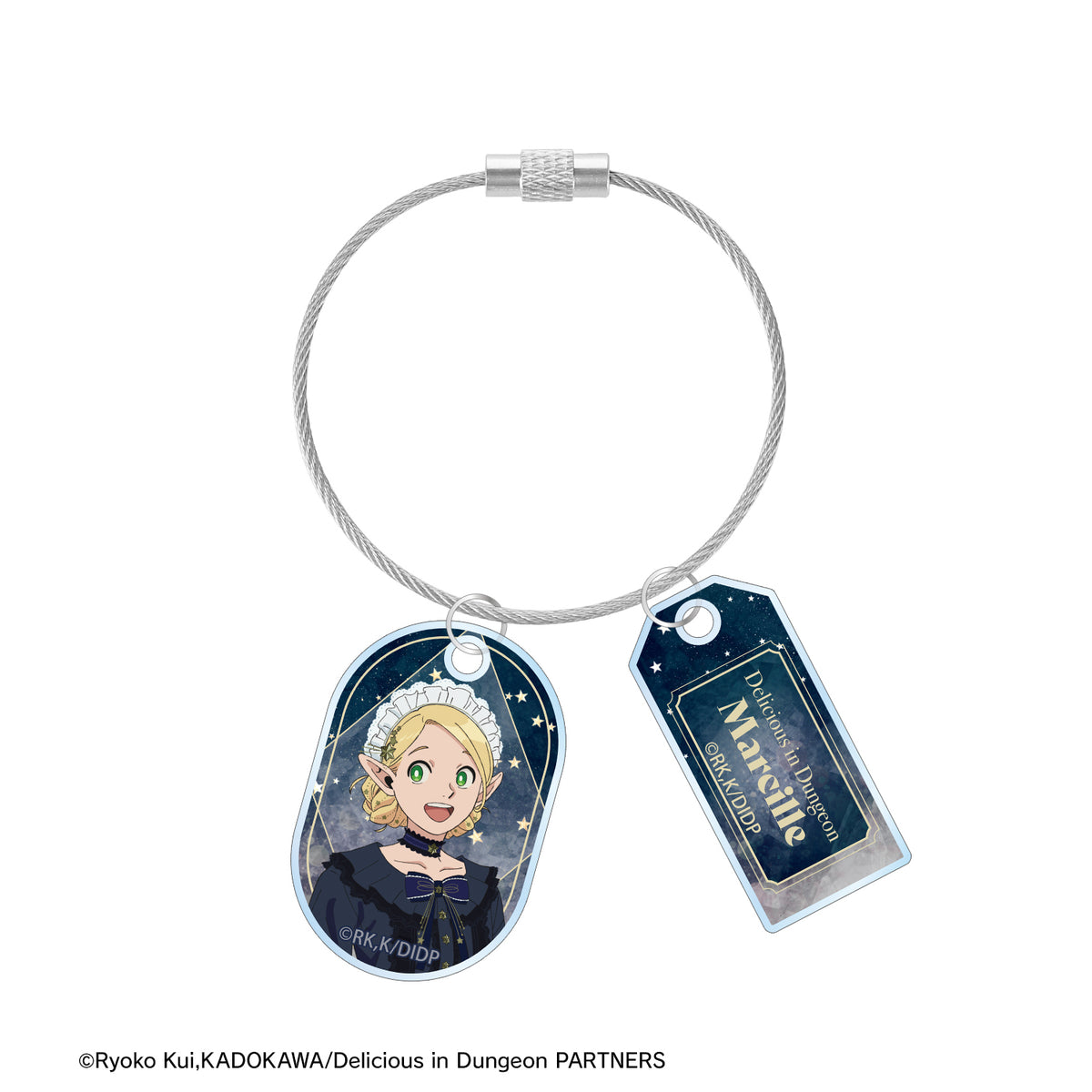 (Goods - Key Chain) Delicious in Dungeon Exclusive Art Marcille Starry Sky Maid, Butler ver. Two Piece Wire Acrylic Key Chain
