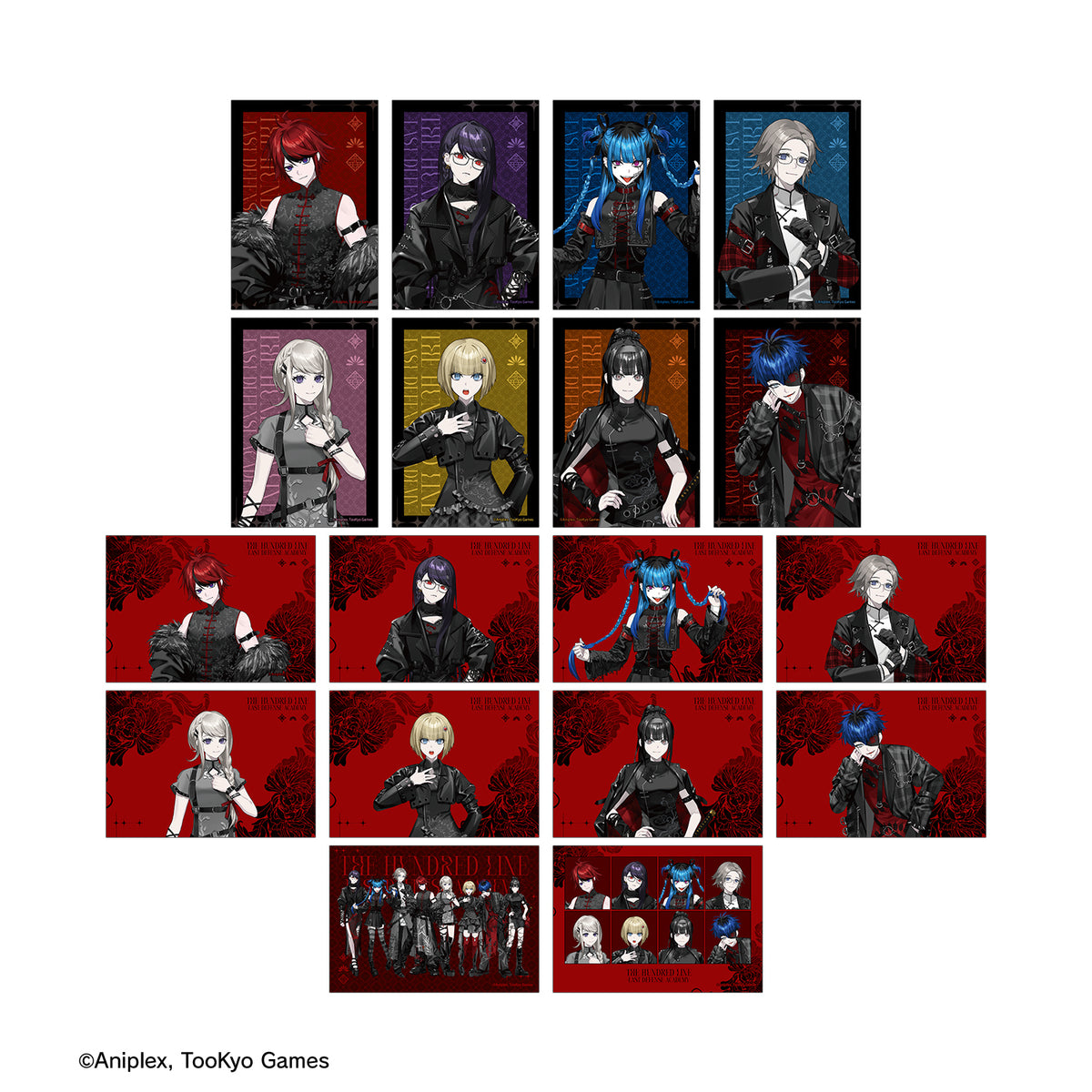 (1BOX=18)(Goods - Bromide) HUNDRED LINE Last Defense Academy Art by REO China Punk ver. Trading Bromide POP UP SHOP in Marui