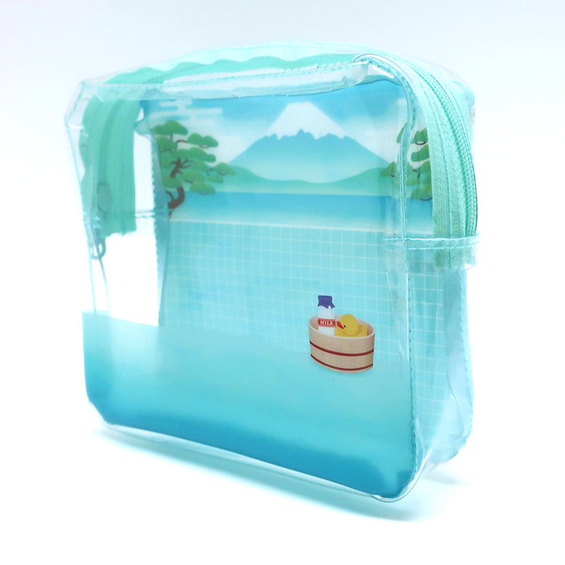 (Goods - Pouch) Non-Character Japanese Bathhouse Style Clear Pouch