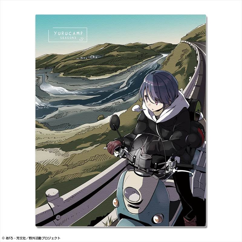 (Goods - Ornament) Laid-Back Camp SEASON 3 Canvas Art Design 02 (Rin Shima/B)
