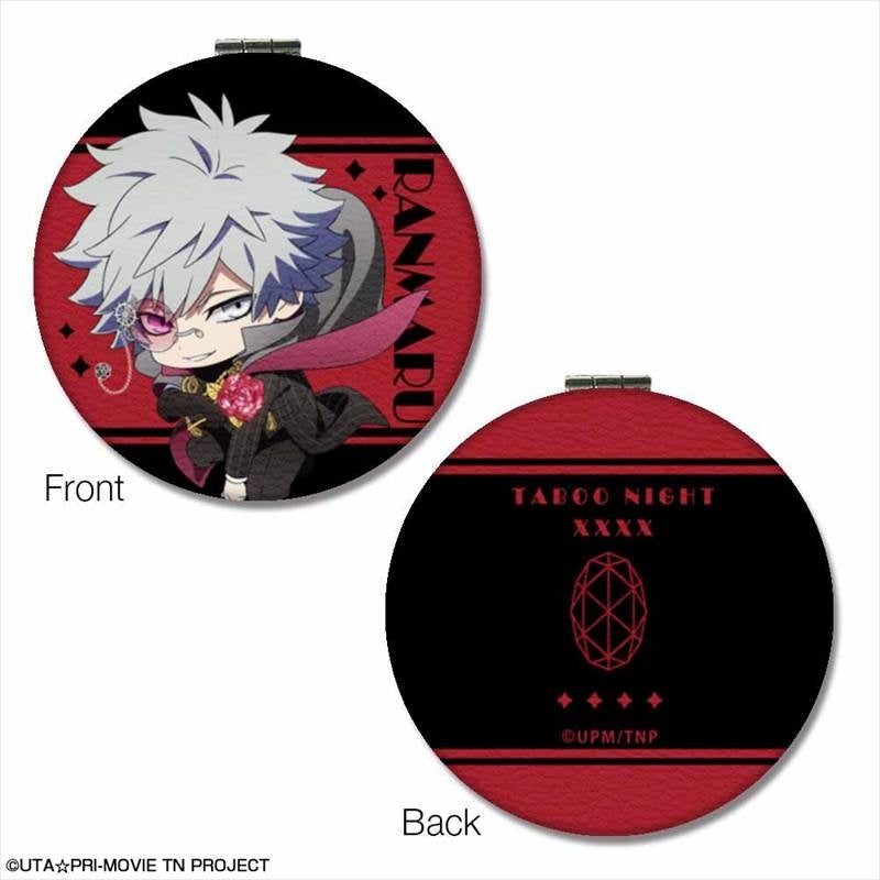 (Goods - Mirror) Uta no Prince-sama the Movie TABOO NIGHT XXXX Round Compact Mirror Design 02 (Ranmaru Kurosaki)