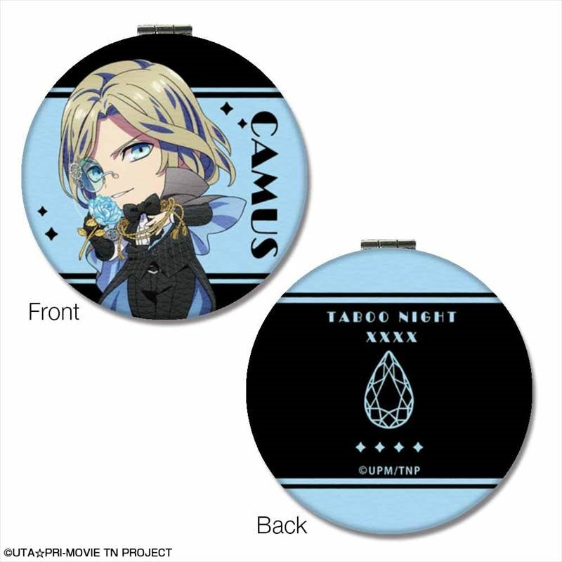 (Goods - Mirror) Uta no Prince-sama the Movie TABOO NIGHT XXXX Round Compact Mirror Design 04 (Camus)