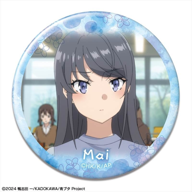 (Goods - Badge) Rascal Does Not Dream of Santa Claus Button Badge Design 06 (Mai Sakurajima/F)