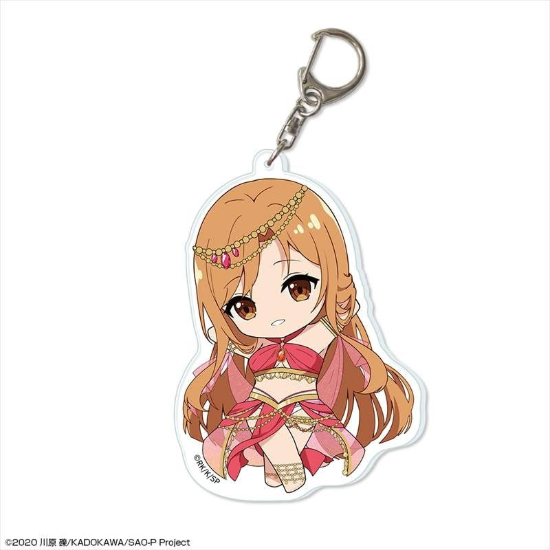 (Goods - Keychain) Sword Art Online Big Acrylic Keychain Design 01 (Asuna/Chibi Chara Dancer ver.)