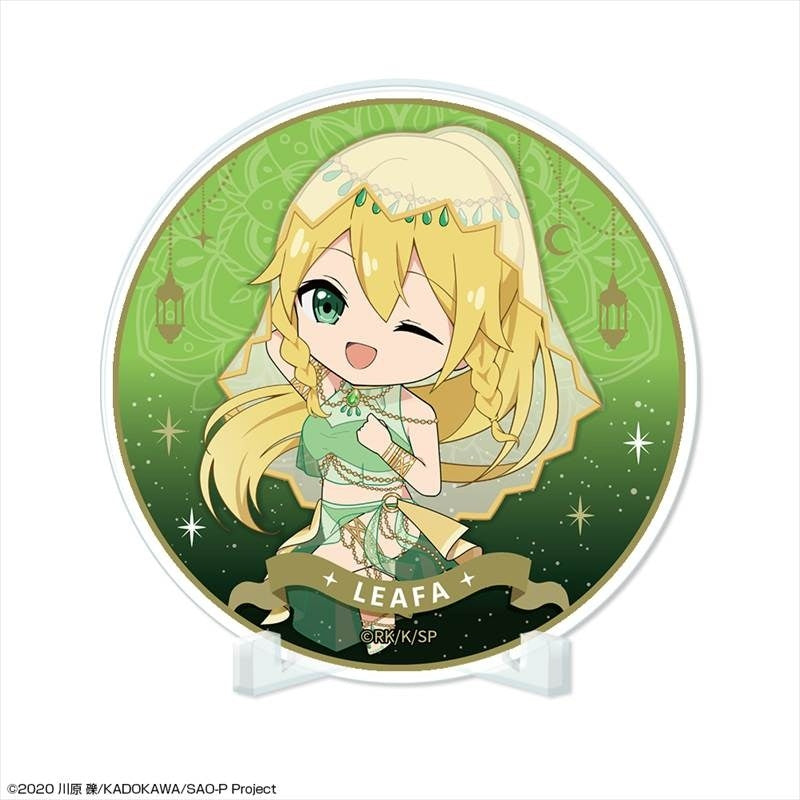 (Goods - Coaster) Sword Art Online Acrylic Coaster Design 02 (Leafa/Chibi Chara Dancer ver.)