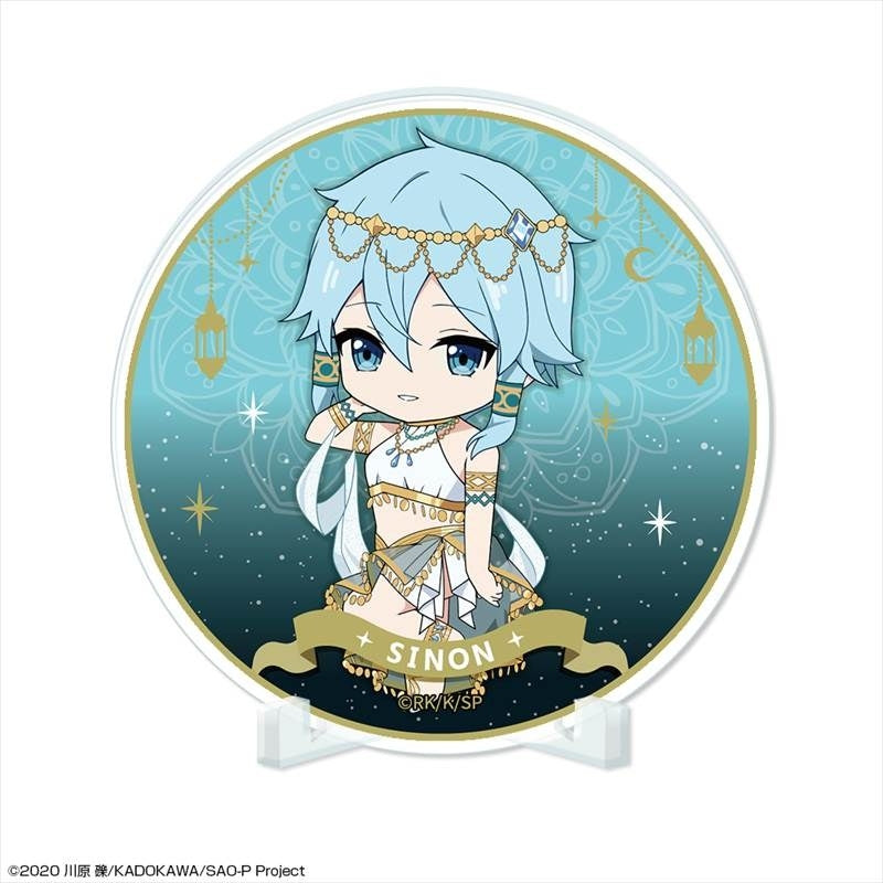 (Goods - Coaster) Sword Art Online Acrylic Coaster Design 03 (Shinon/Chibi Chara Dancer ver.)