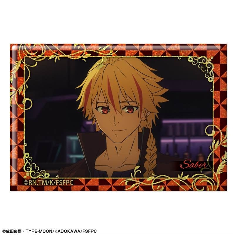 (Goods - Badge) TV Anime Fate/strange Fake Holographic Button Badge Design 05 (Saber/C)