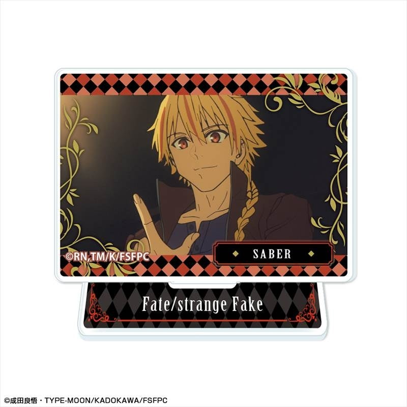 (Goods - Acrylic Stand) TV Anime Fate/strange Fake Mini Acrylic Stand Design 05 (Saber/C)