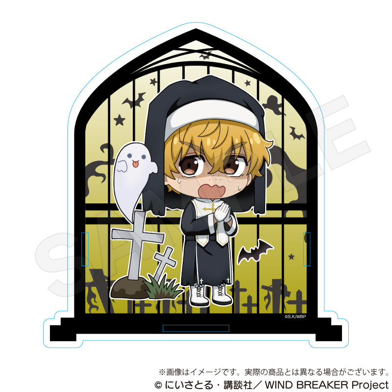 (Goods - Pen Stand) WIND BREAKER Acrylic Pen Stand Black Halloween ver. Akihiko Nirei