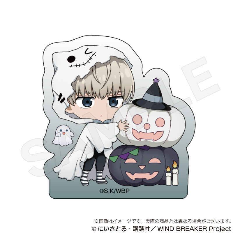 (Goods - Ornament) WIND BREAKER Acrylic Block Black Halloween ver. Ren Kaji