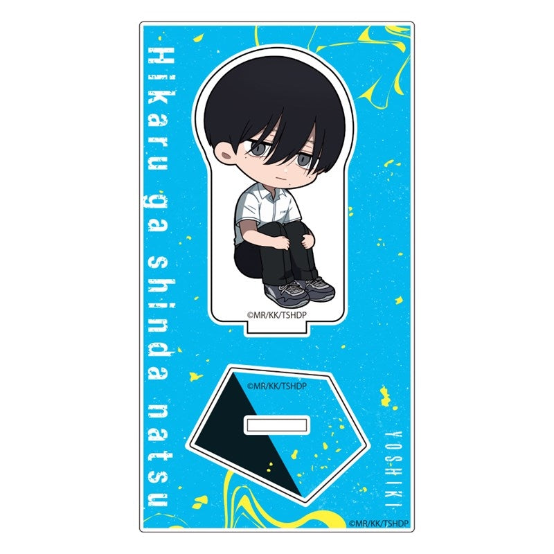 (Goods - Stand Pop) The Summer Hikaru Died Chibi Acrylic Stand (Yoshiki/Uniform)
