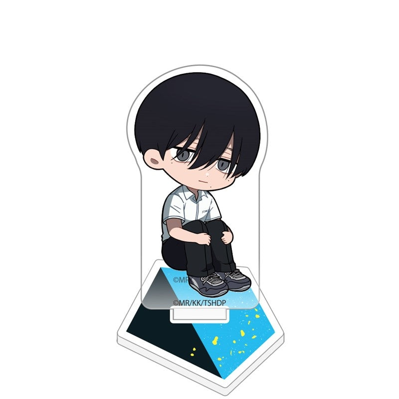 (Goods - Stand Pop) The Summer Hikaru Died Chibi Acrylic Stand (Yoshiki/Uniform)