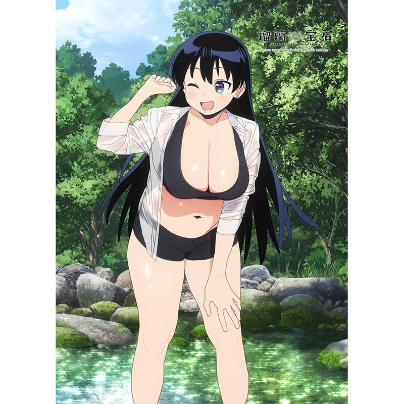 (Goods - Tapestry) Ruri Rocks Exclusive Art B2 Tapestry (Nagi Arato/Water Fight) Double Suede