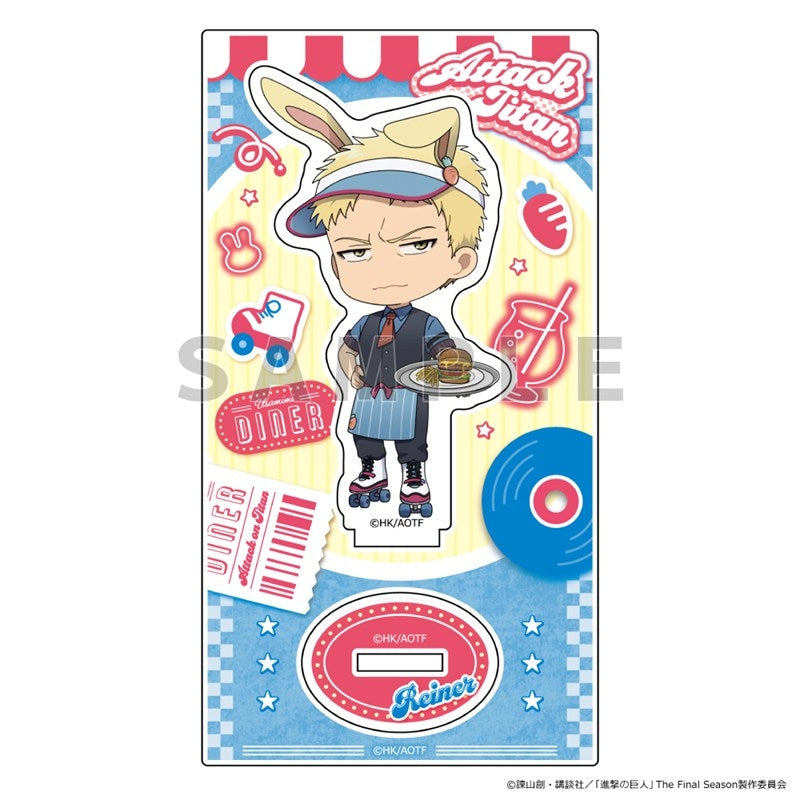 (Goods - Acrylic Stand) Attack on Titan Acrylic Stand (Reiner/Bunny Ears Diner)