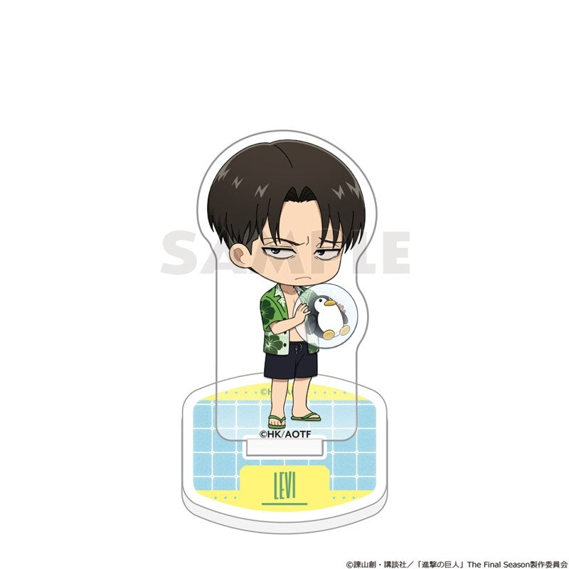 (Goods - Acrylic Stand) Attack on Titan Acrylic Stand (Levi/Vacation)