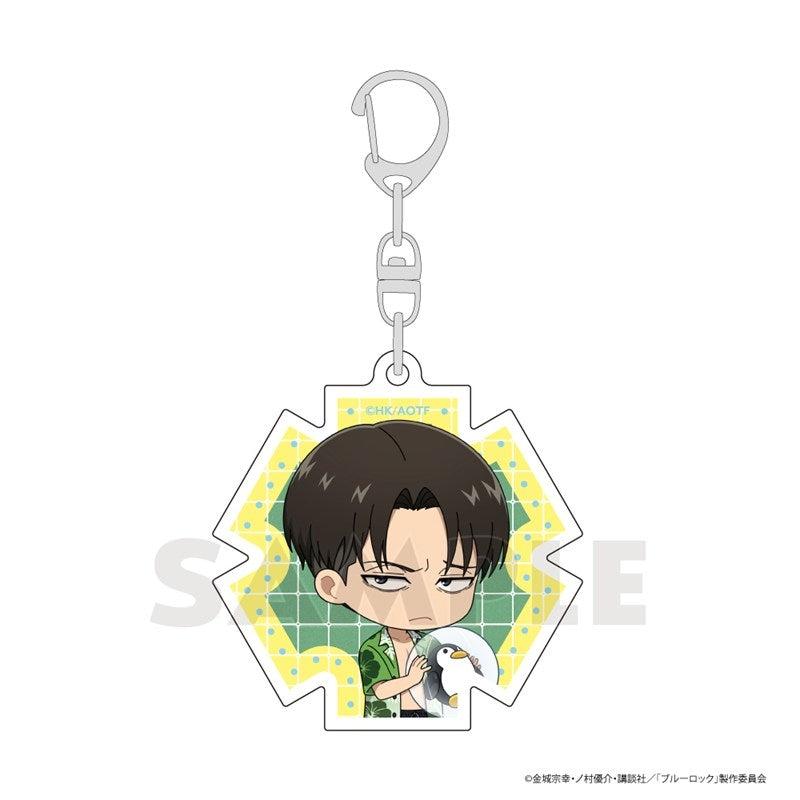 (Goods - Keychain) Attack on Titan Acrylic Keychain (Levi/Vacation)