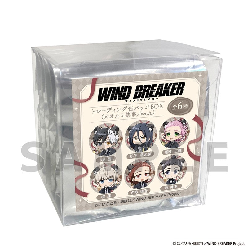 (1BOX=6)(Goods - Badge) WIND BREAKER Trading Button Badge (Wolf Butler/ver. A)
