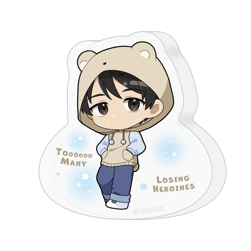 (Goods - Ornament) Too Many Losing Heroines! Die-cut Acrylic Block (Kazuhiko Nukumizu/Animal Hoodie)