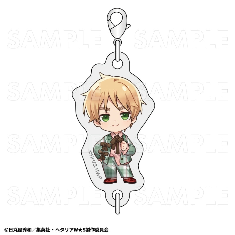 (Goods - Keychain) Hetalia World★Stars Connectable Acrylic Keychain - United Kingdom (Balletcore Style)