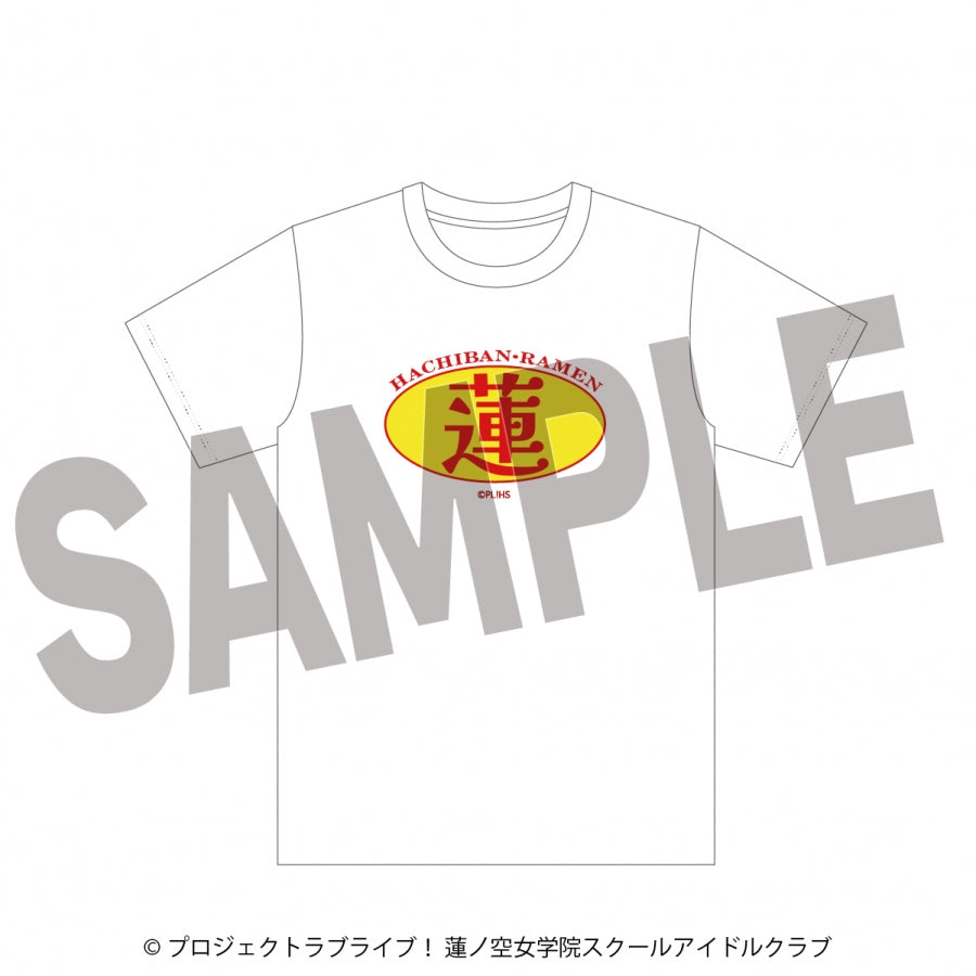 (Goods - Shirt) Love Live! Hasunosora Jogakuin School Idol Club x Hachi-ban Ramen Collab Souvenir T-shirt A