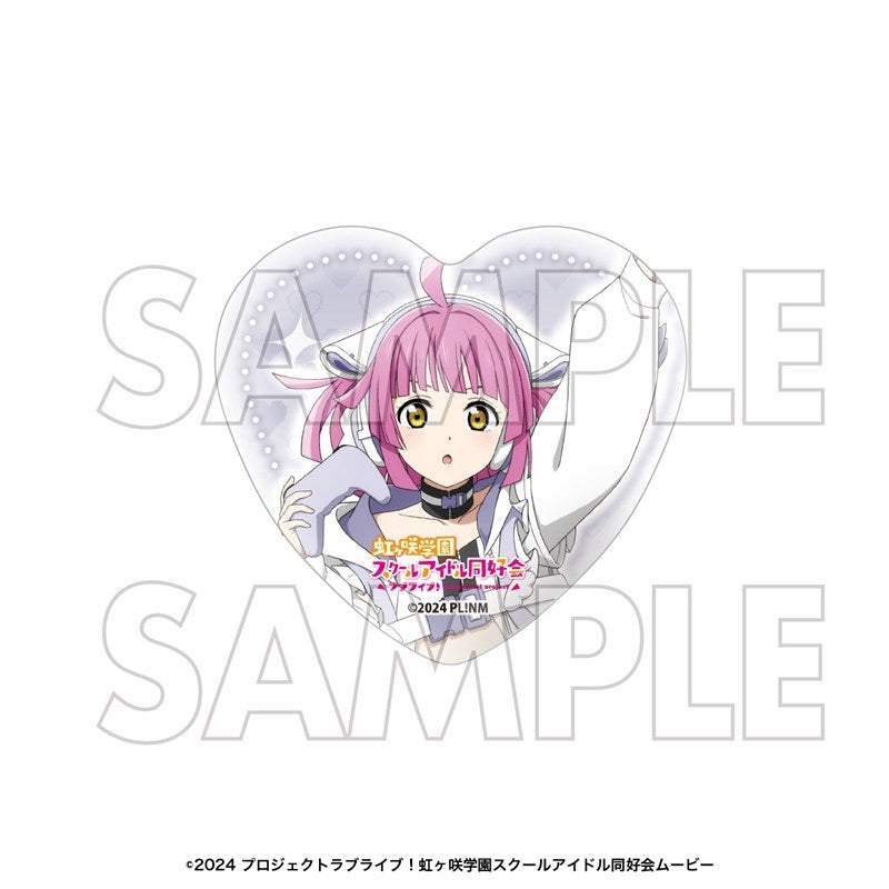 (Goods - Badge) Love Live! Nijigasaki High School Idol Club Heart-shaped Button Badge Set Rina Tennoji