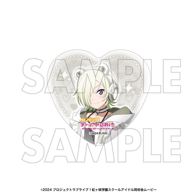 (Goods - Badge) Love Live! Nijigasaki High School Idol Club Heart-shaped Button Badge Set Mia Taylor
