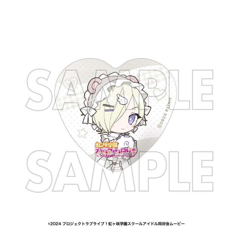 (Goods - Badge) Love Live! Nijigasaki High School Idol Club Heart-shaped Button Badge Set Mia Taylor