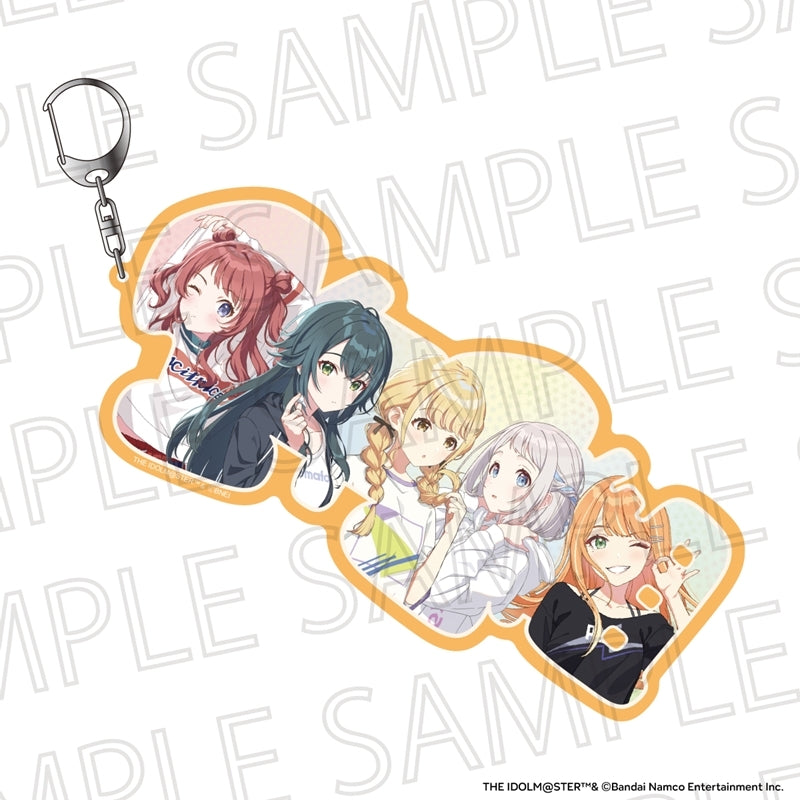 (Goods - Keychain) Gakuen iDOLM@STER Name Frame Keychain Freshaman Grp 1