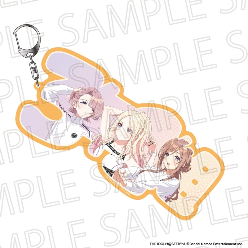 (Goods - Keychain) Gakuen iDOLM@STER Name Frame Keychain Senior Grp 1