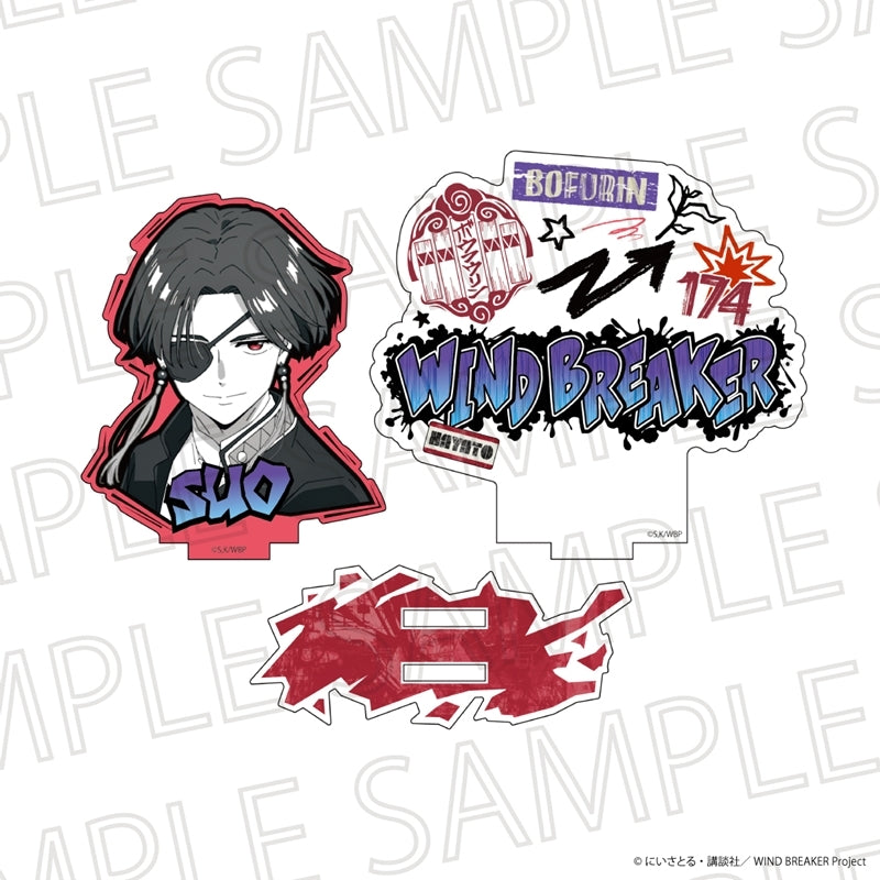 (Goods - Acrylic Stand) WIND BREAKER Acrylic Stand w/Background (Accent Color) Hayato Suo