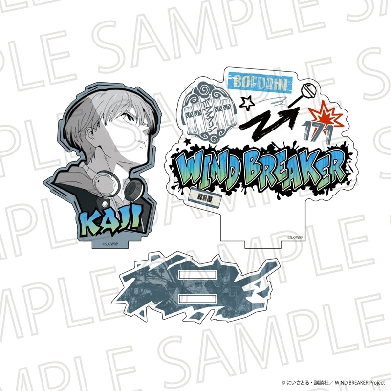 (Goods - Acrylic Stand) WIND BREAKER Acrylic Stand w/Background (Accent Color) Ren Kaji