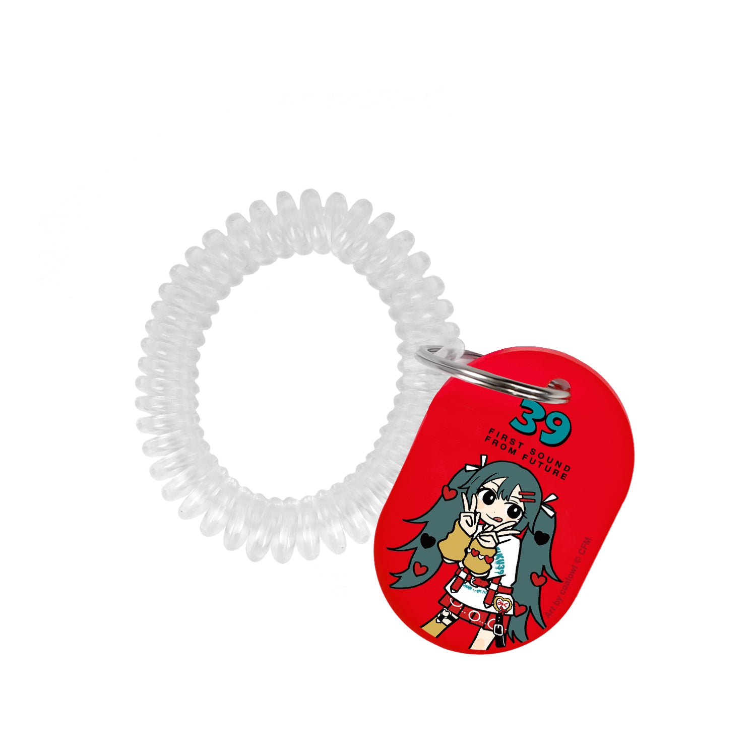 (Goods - Keychain) Hatsune Miku Exclusive Art Hatsune Miku HeArt Chibi ver. Art by coalowl Locker Key Style Acrylic Keychain ver. A