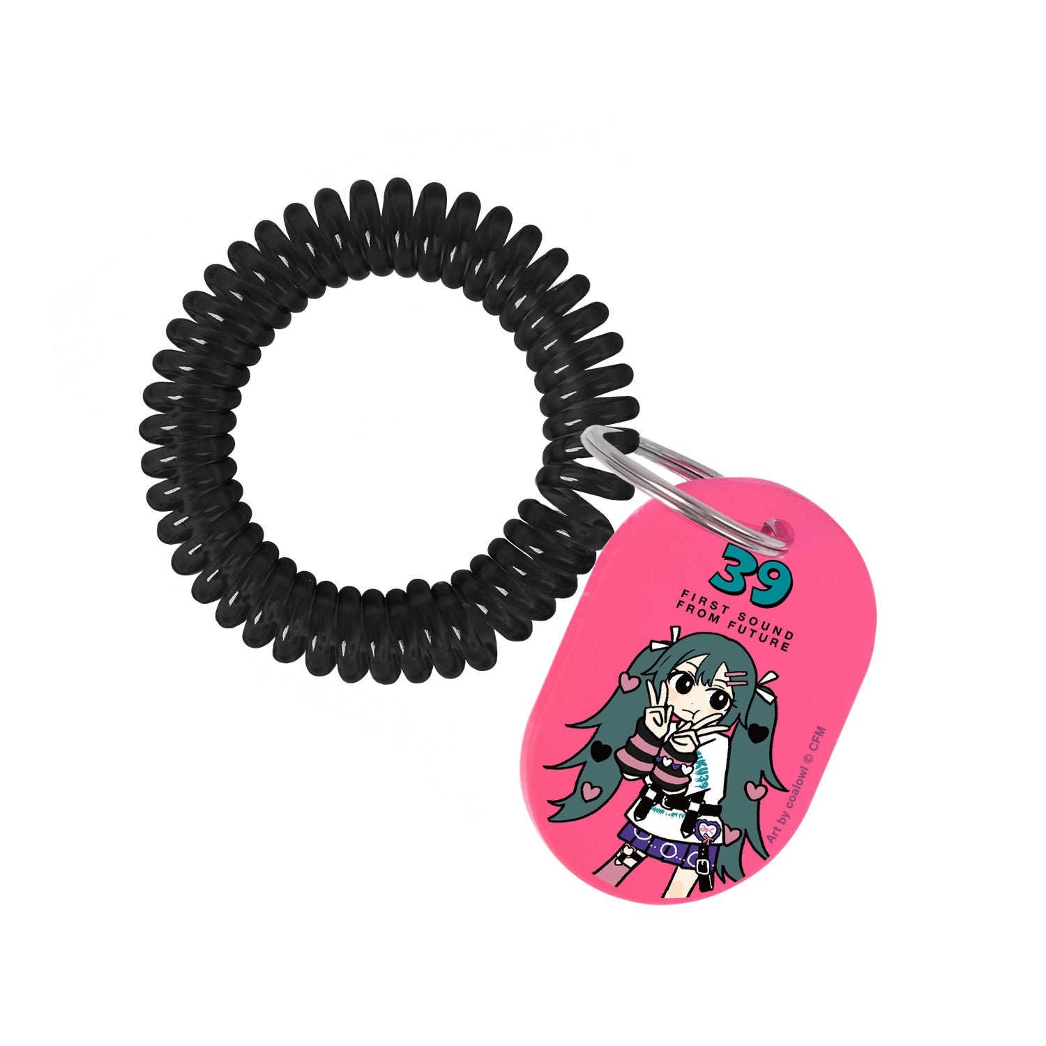 (Goods - Keychain) Hatsune Miku Exclusive Art Hatsune Miku HeArt Chibi ver. Art by coalowl Locker Key Style Acrylic Keychain ver. B