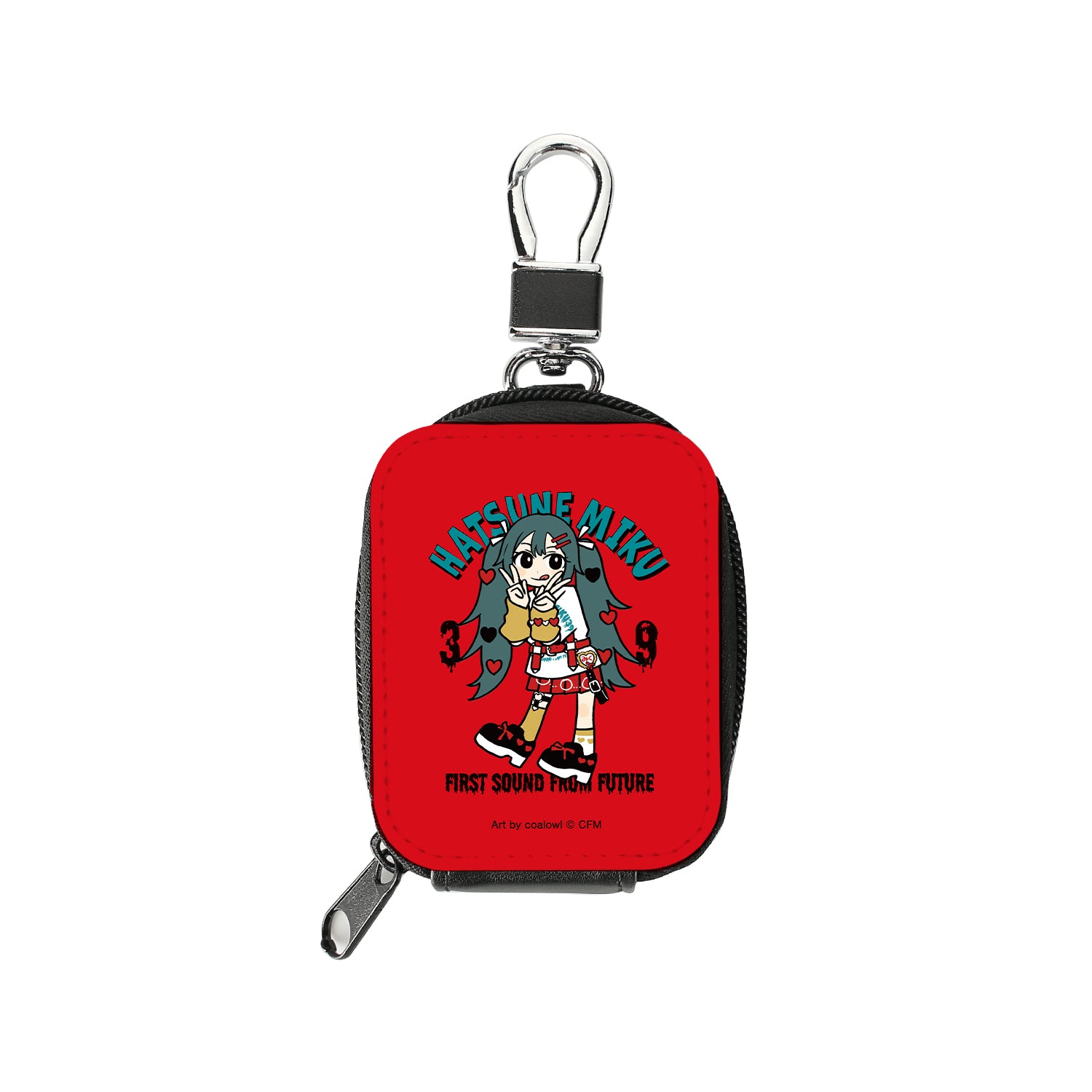 (Goods - Pouch) Hatsune Miku Exclusive Art Hatsune Miku HeArt Chibi ver. Art by coalowl Synthetic Leather Mini Pouch ver. A