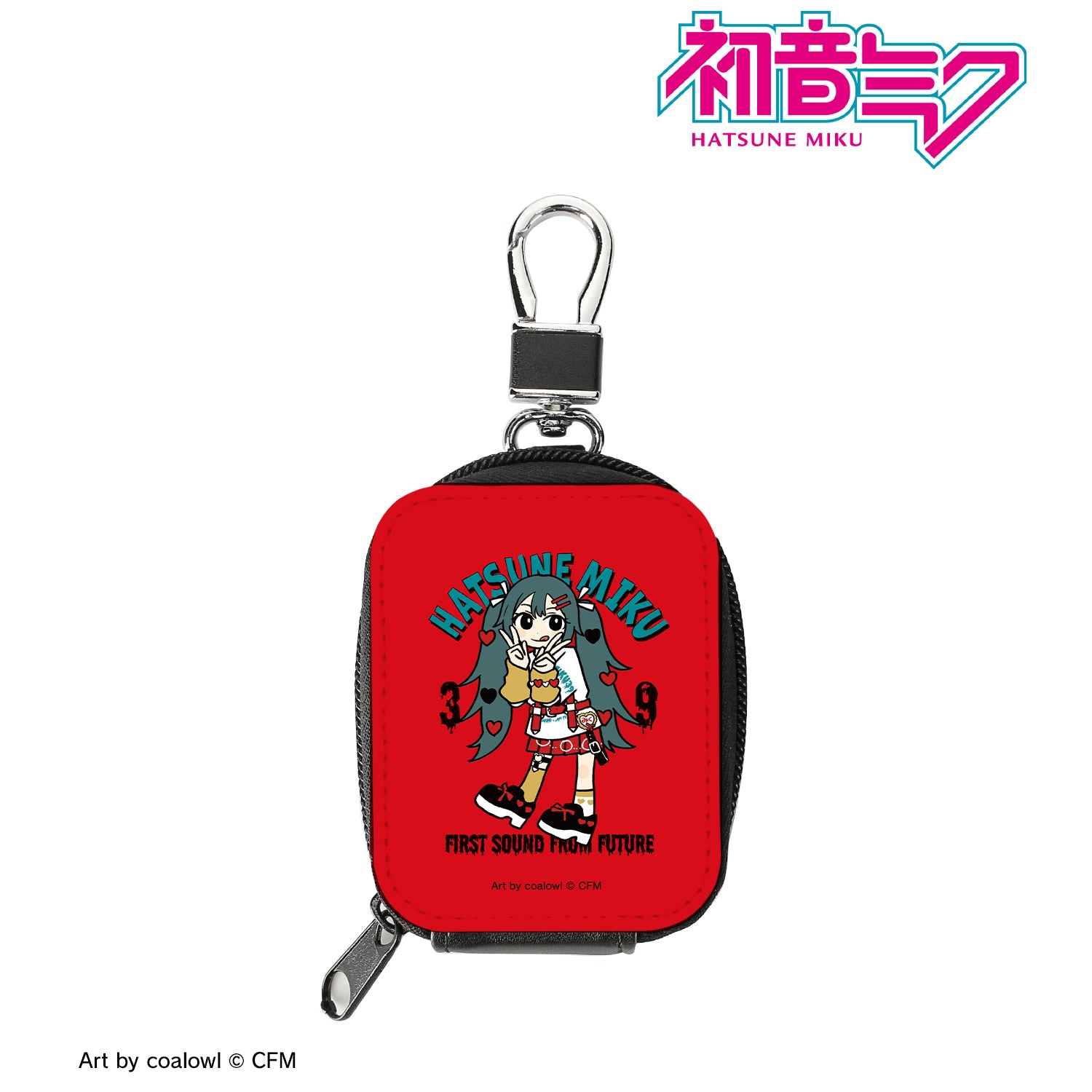 (Goods - Pouch) Hatsune Miku Exclusive Art Hatsune Miku HeArt Chibi ver. Art by coalowl Synthetic Leather Mini Pouch ver. A