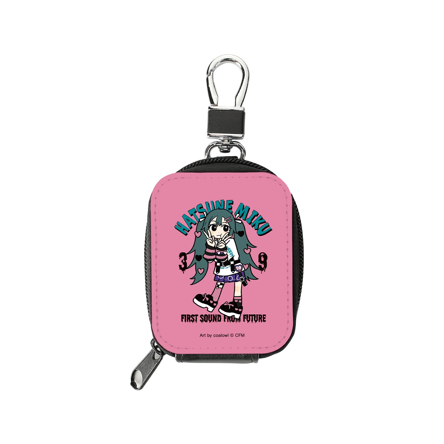 (Goods - Pouch) Hatsune Miku Exclusive Art Hatsune Miku HeArt Chibi ver. Art by coalowl Synthetic Leather Mini Pouch ver. B