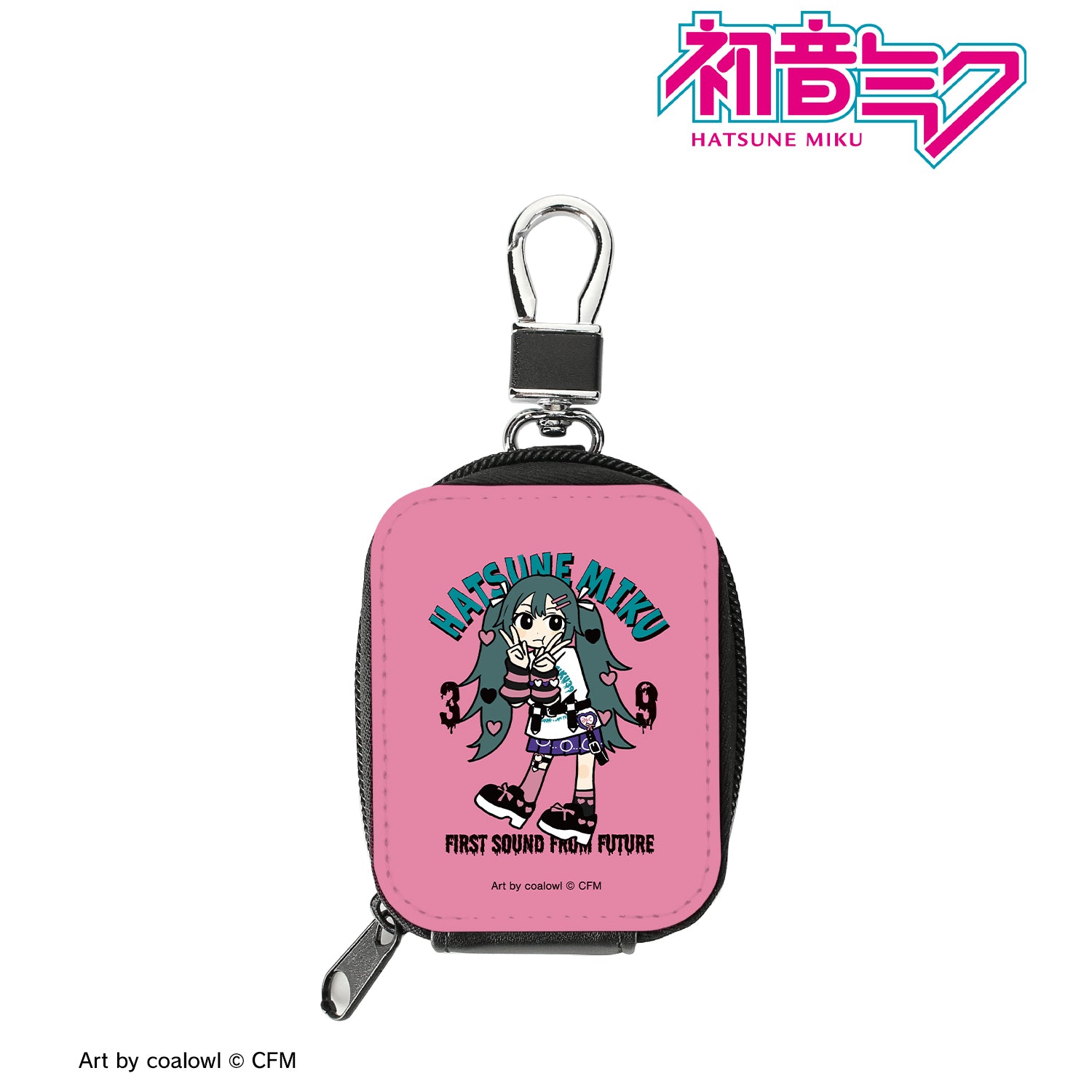 (Goods - Pouch) Hatsune Miku Exclusive Art Hatsune Miku HeArt Chibi ver. Art by coalowl Synthetic Leather Mini Pouch ver. B