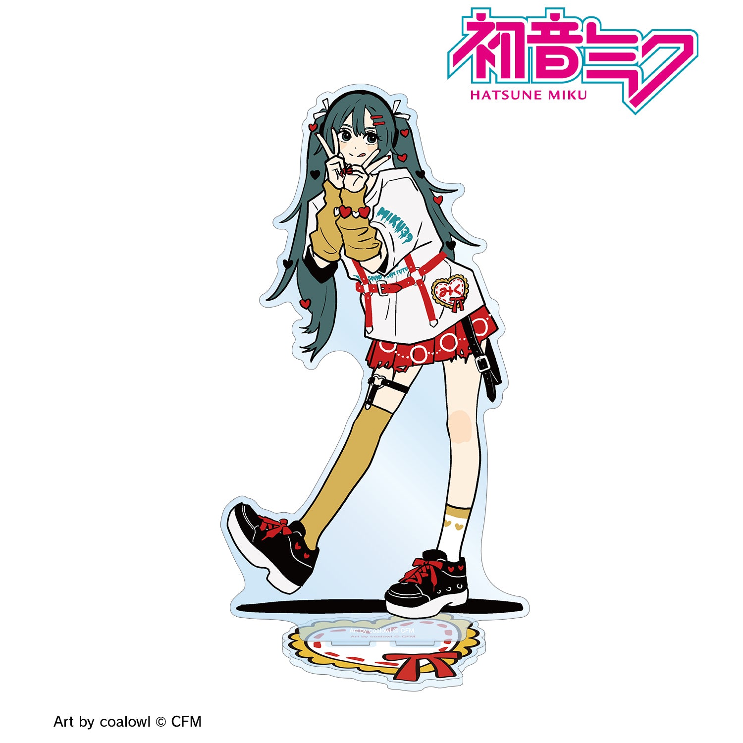(Goods - Acrylic Stand) Hatsune Miku Exclusive Art Hatsune Miku (HeArt ver.) Art by coalowl BIG Acrylic Stand ver. A