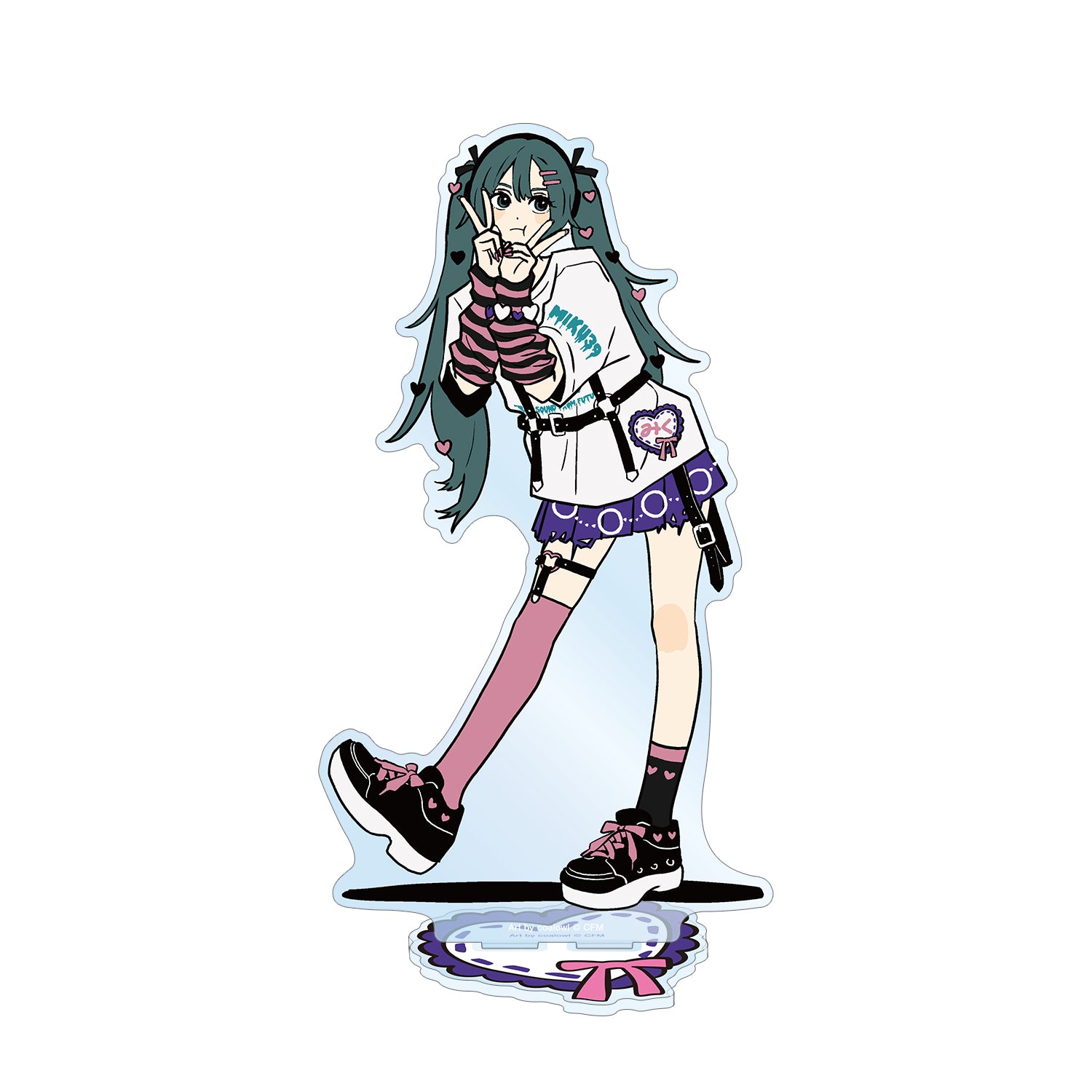 (Goods - Acrylic Stand) Hatsune Miku Exclusive Art Hatsune Miku (HeArt ver.) Art by coalowl BIG Acrylic Stand ver. B
