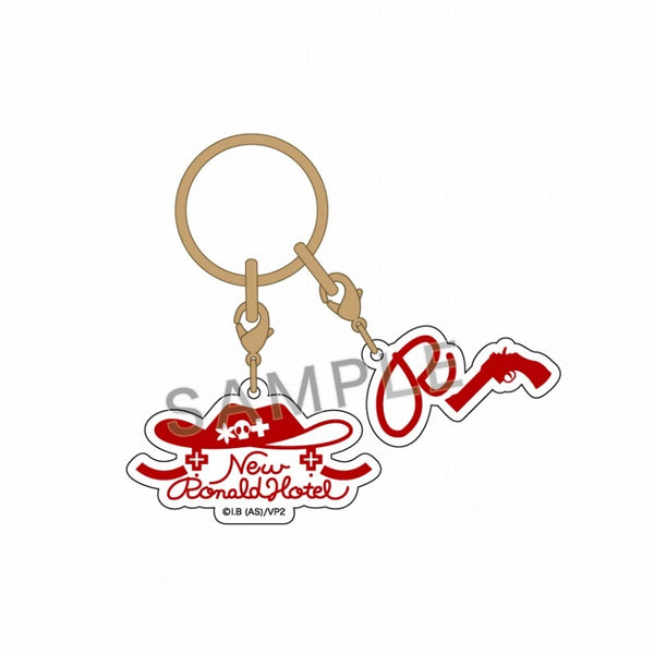 (Goods - Key Chain) The Vampire Dies in No Time 2 Hotel Collab Vol.2 Acrylic Initial Key Chain Ronaldo