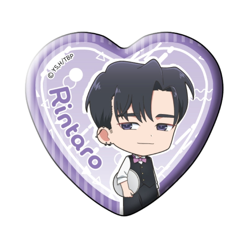 (1BOX=7)(Goods - Badge) TV Anime Tamon's B-Side Trading Heart Button Badge