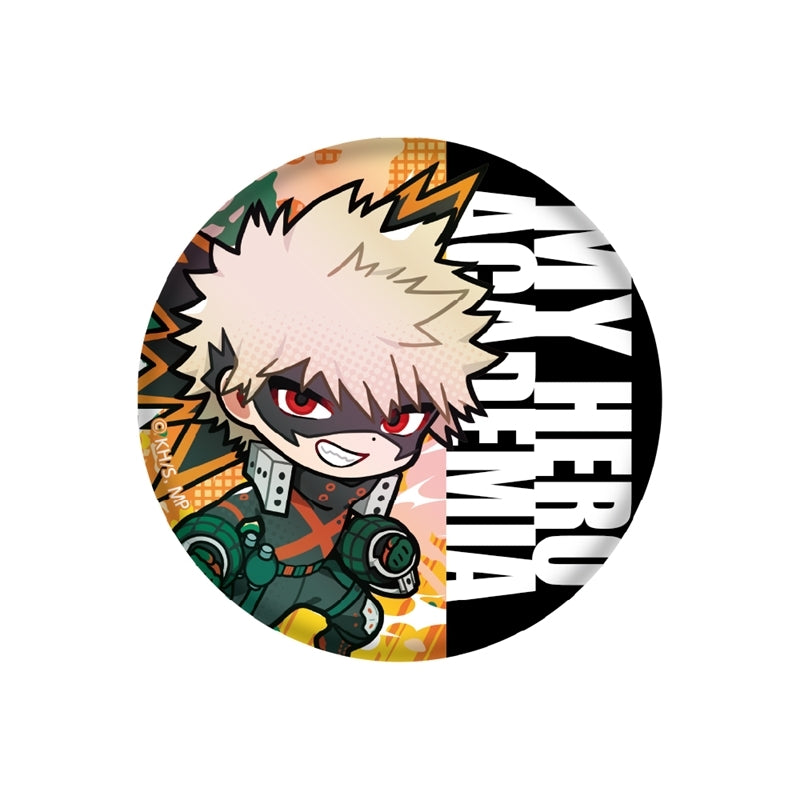 (1BOX=11)(Goods - Badge) My Hero Academia Chibi Chara Trading Iridescent Button Badge (11 Types)